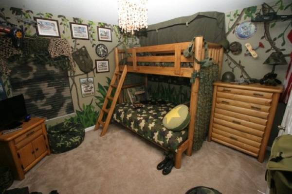 Интерьер детской комнаты для двух мальчиков: дизайн потолков, стен 9, 10 кв ... - фото