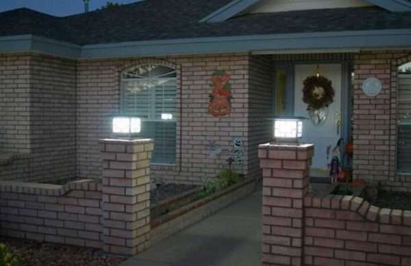 Освещение участка возле дома, дачи с фото