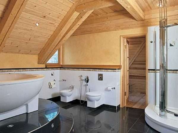 Как сделать ванную в деревянном доме с фото